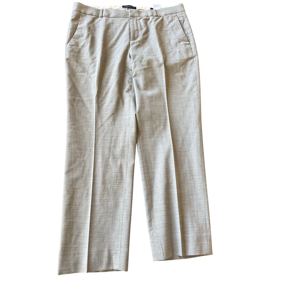 Banana Republic Womens Wool Avery Trousers Pants 10 Gray Career Office Workwear